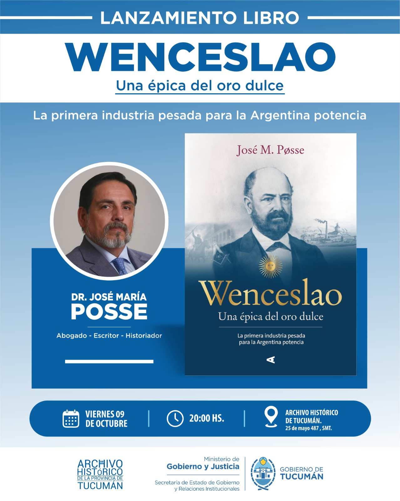 PRESENTACIÓN DEL LIBRO “WENCESLAO: UNA ÉPICA DE ORO DULCE”
